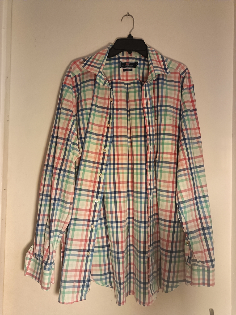 Vineyard Vines Pastel Multi-Color Plaid Button-Down Shirt